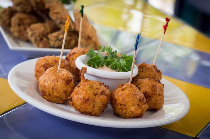 Bimini Island Food Taste Experience Tour - CJ’s Deli begins the tasting