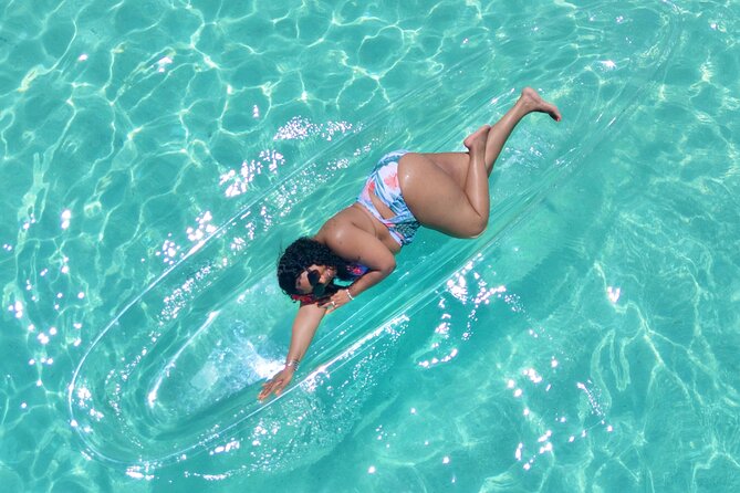 Clear Kayak Drone Photoshoot and Water Sports Activity - A clear kayak shoot beside Nassau’s cruise port