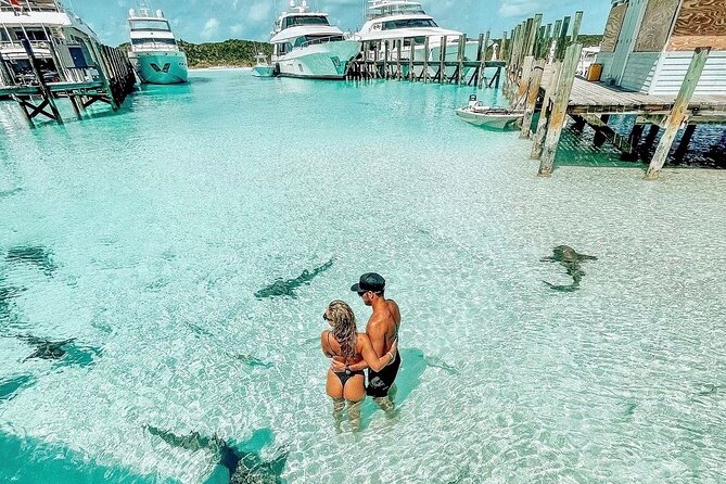 Exuma Full Day Swimming Pigs Group Boat Tour - One quiet hour on the Exuma sandbar