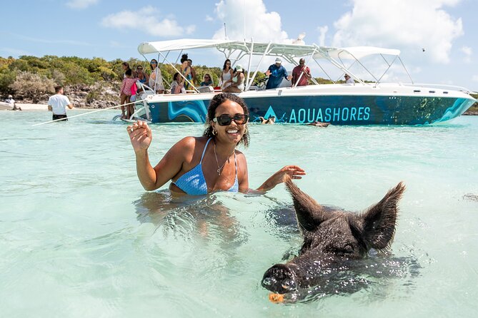 Exuma Powerboat Tour from Nassau with Swimming Pigs - Compass Cay and the nurse sharks