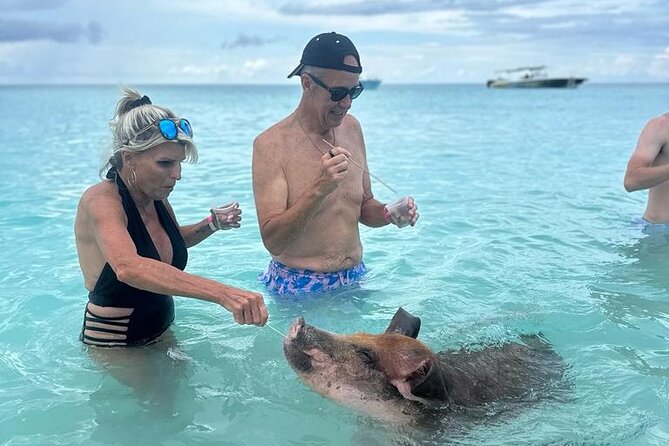 Half Day Swimming Pigs on Rose Island, Snorkeling and Lunch - Lunch, drinks, and a beach chair at Footprints