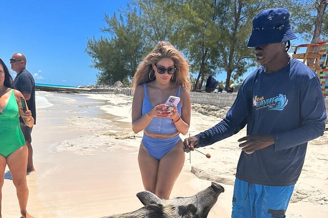 Nassau, Private Swimming Pig, Island Hopping, Snorkeling, Turtles - The swimming pigs: popular, optional, and not free