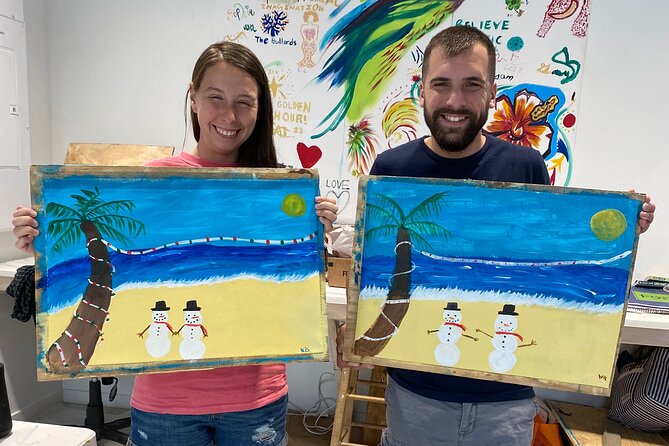Paint and Sip at the Gallery and Wine Bar - Painting in the heart of Nassau Cruise Port