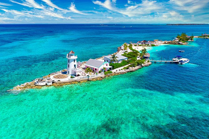 Pearl Island Bahamas Beach Escape with Lunch - Two beaches, shaded seating, and a small island feel