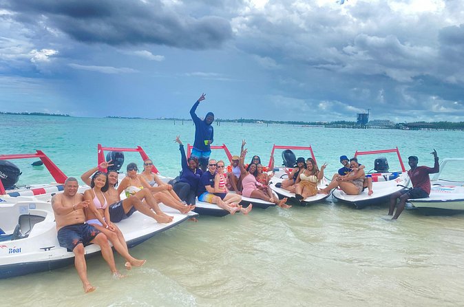 Self Drive Speedboat and Swim with the Pigs - Who will enjoy this most