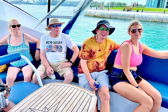 Semi Submersive Glass Bottom Boat Eco Tour in Paradise Island Bahamas - Four coral reef stops and fish below the window